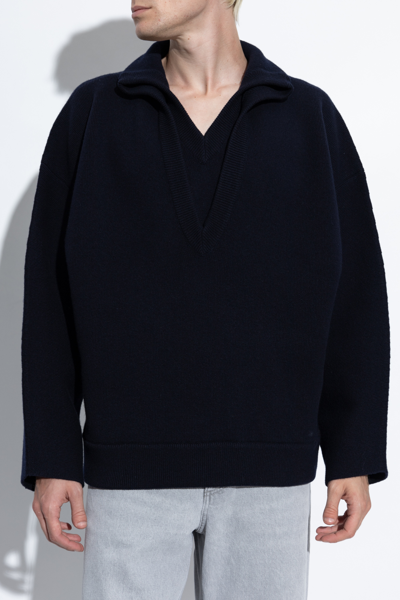 Bottega Veneta Wool sweater with V-neck | Men's Clothing